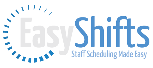 Small EasyShifts logo in footer